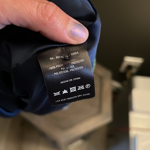 moulinette soeurs, Anthropologie, navy dress with tan ovals “Elipses” dress - Picture 9 of 11